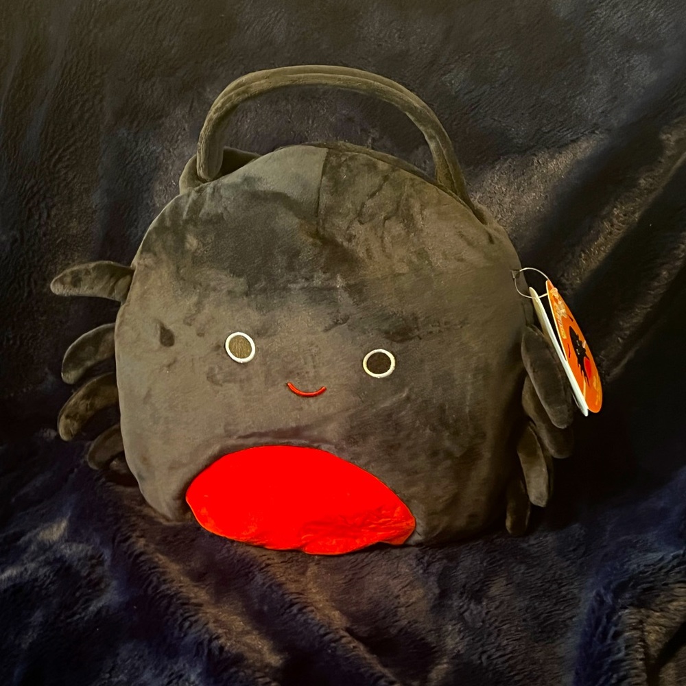 Bella Spider Squishmallow Halloween Treat Pail Bucket Basket 10”